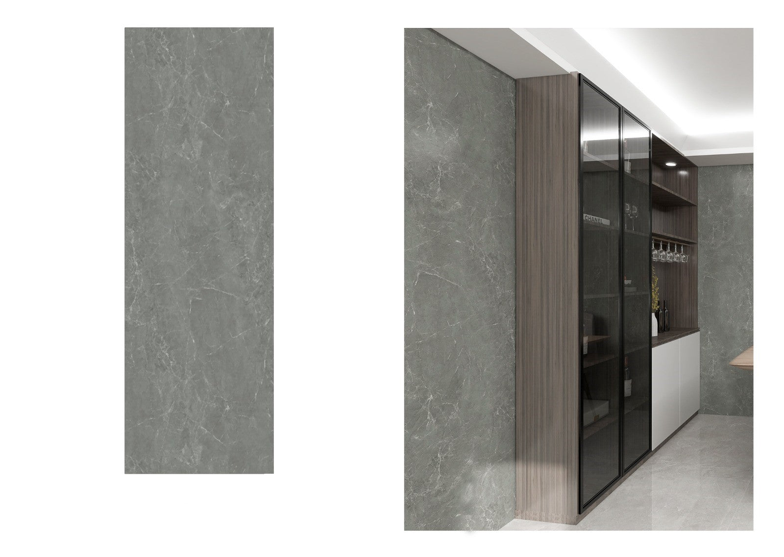 SPC zidni panel - Sivi Mermer