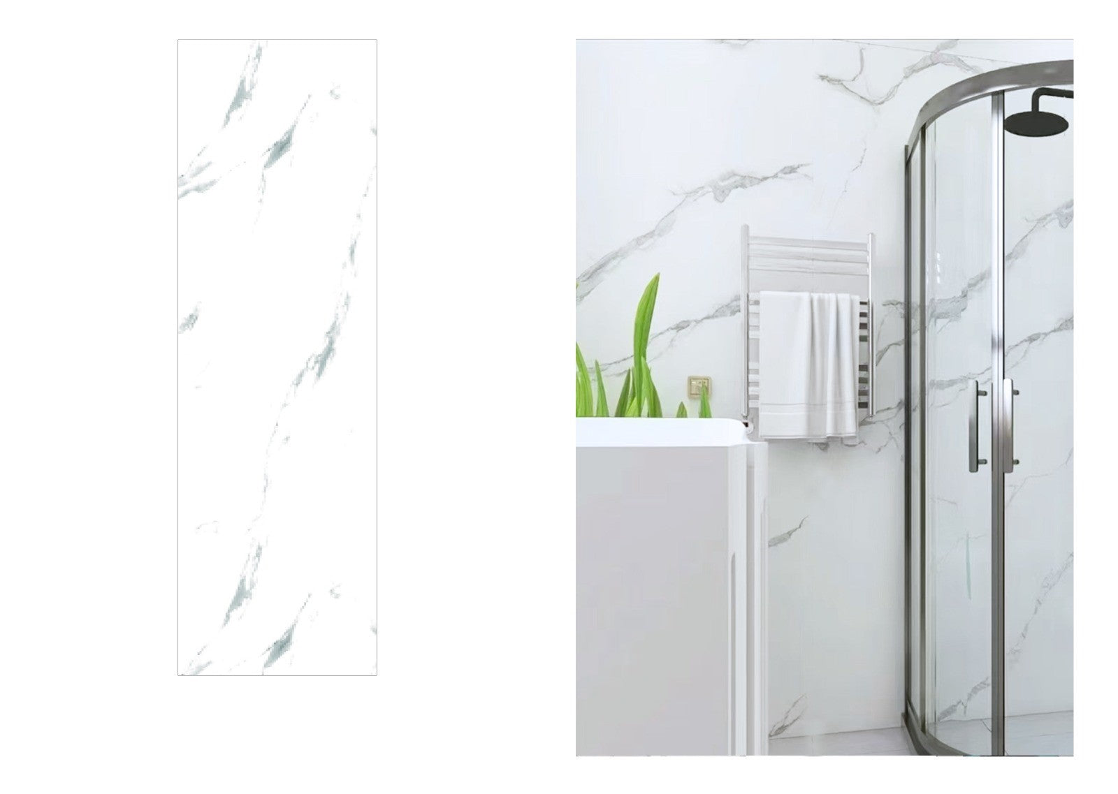 SPC zidni panel - Beli Mermer