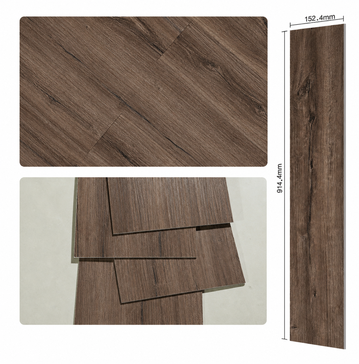 LVT samolepljivi PVC pod - Oak Amber Dark