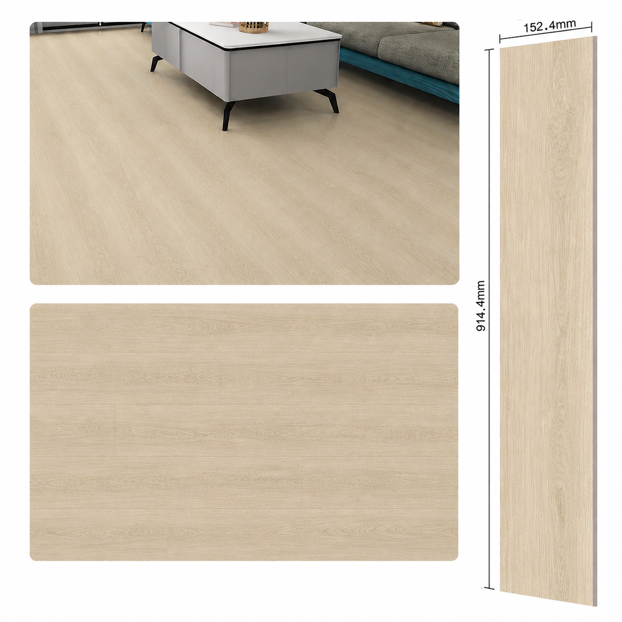 LVT samolepljivi PVC pod - Oak Patagonia Beige